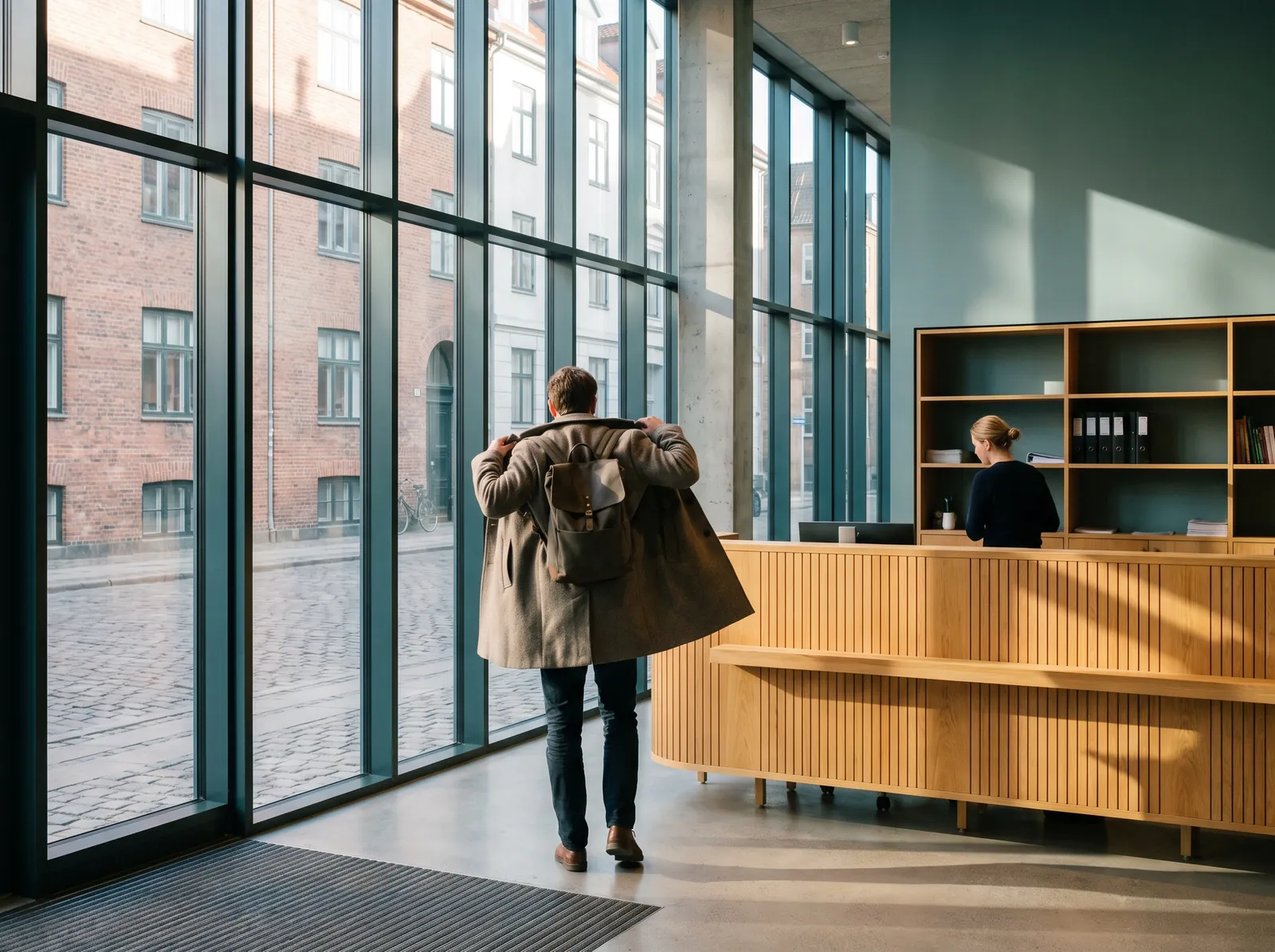 An office lobby
